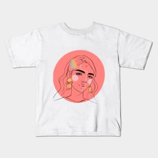 Girl in dots Kids T-Shirt